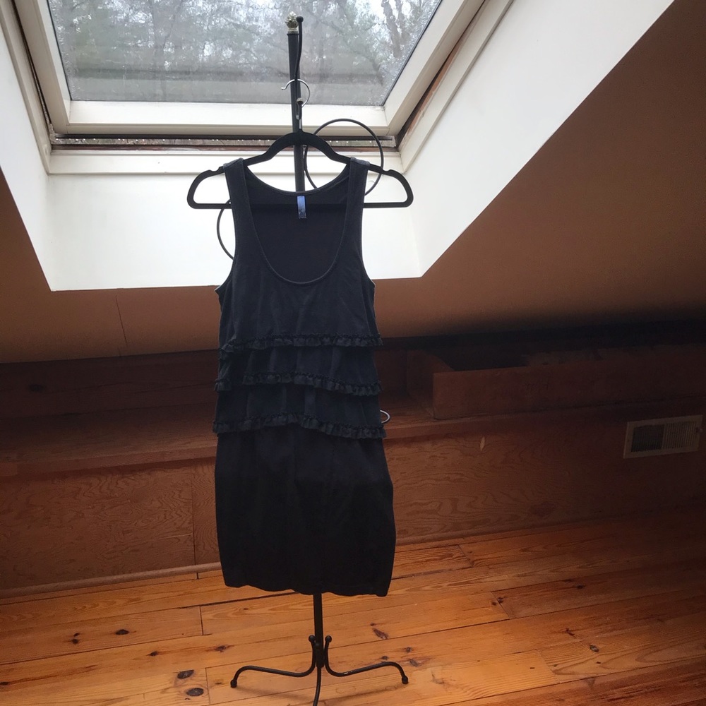 Free People Black Ruffle Dress, GUC, M